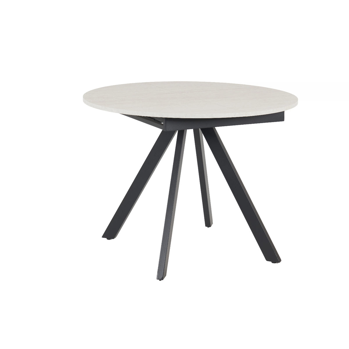 Indoor & Outdoor Living Harley Extendable Dining Table  With 4 Charlotte Velvet Chairs