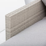3 Pieces Rattan Wicker Sofa Set W/ Table Cushions