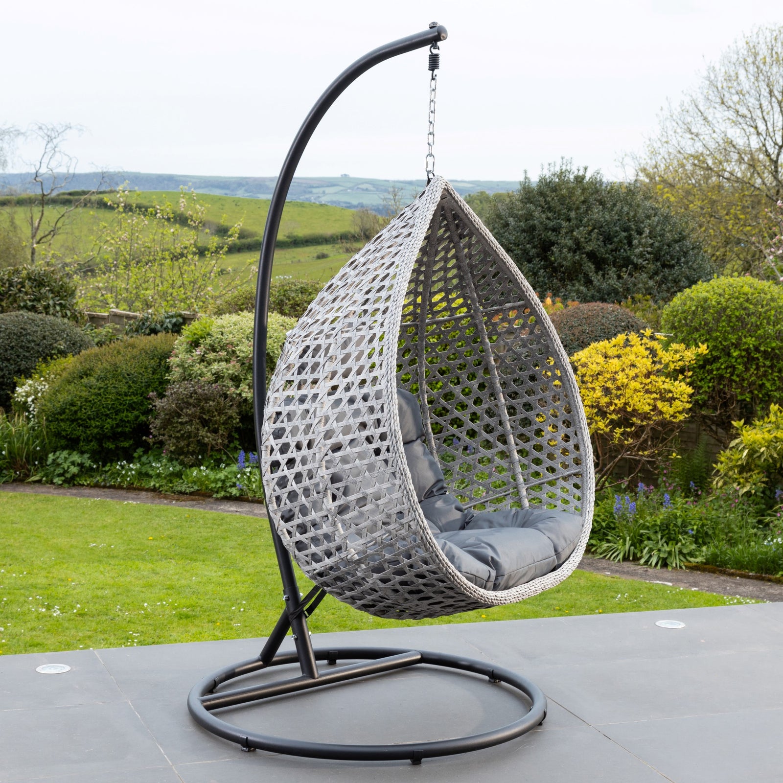 Oakley Swing Egg Pod Chair | One Size | Dark Grey
