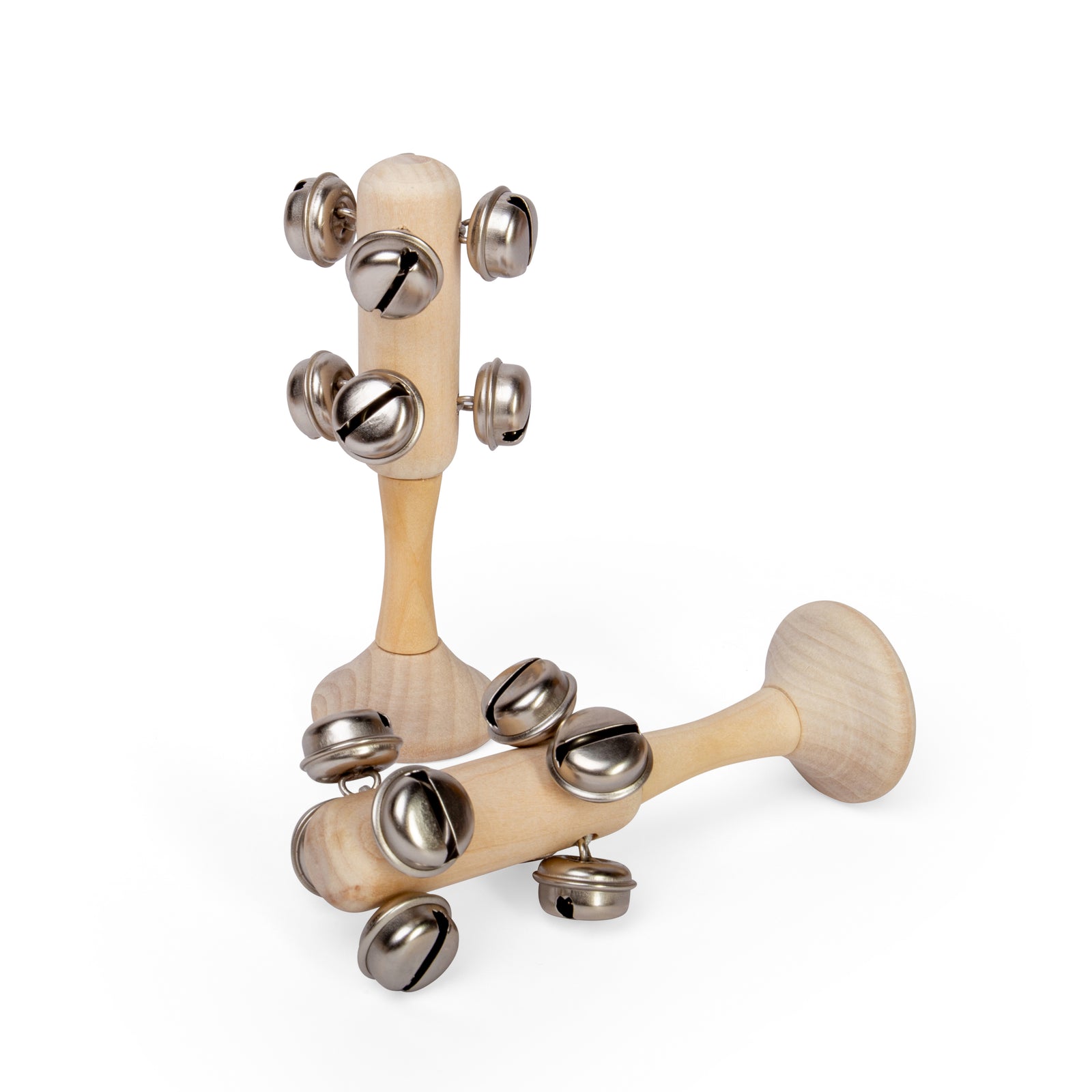 Bigjigs Toys Natural Mini Bell Stick 2 Pack