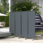 4 Panel Folding Room Divider,portable Privacy Panel