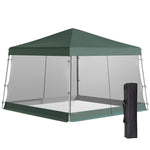Outdoor Pop-up Gazebo, 3.5x3.5m, Mesh Sides