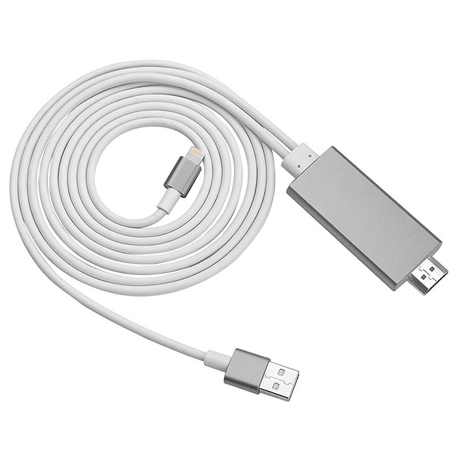 Full Hd Support Hdmi Connector Cable For Phone/pad | Gray
