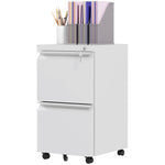 Steel File Cabinet With Lock Hanging Bar For Letter A4 | One Size | White