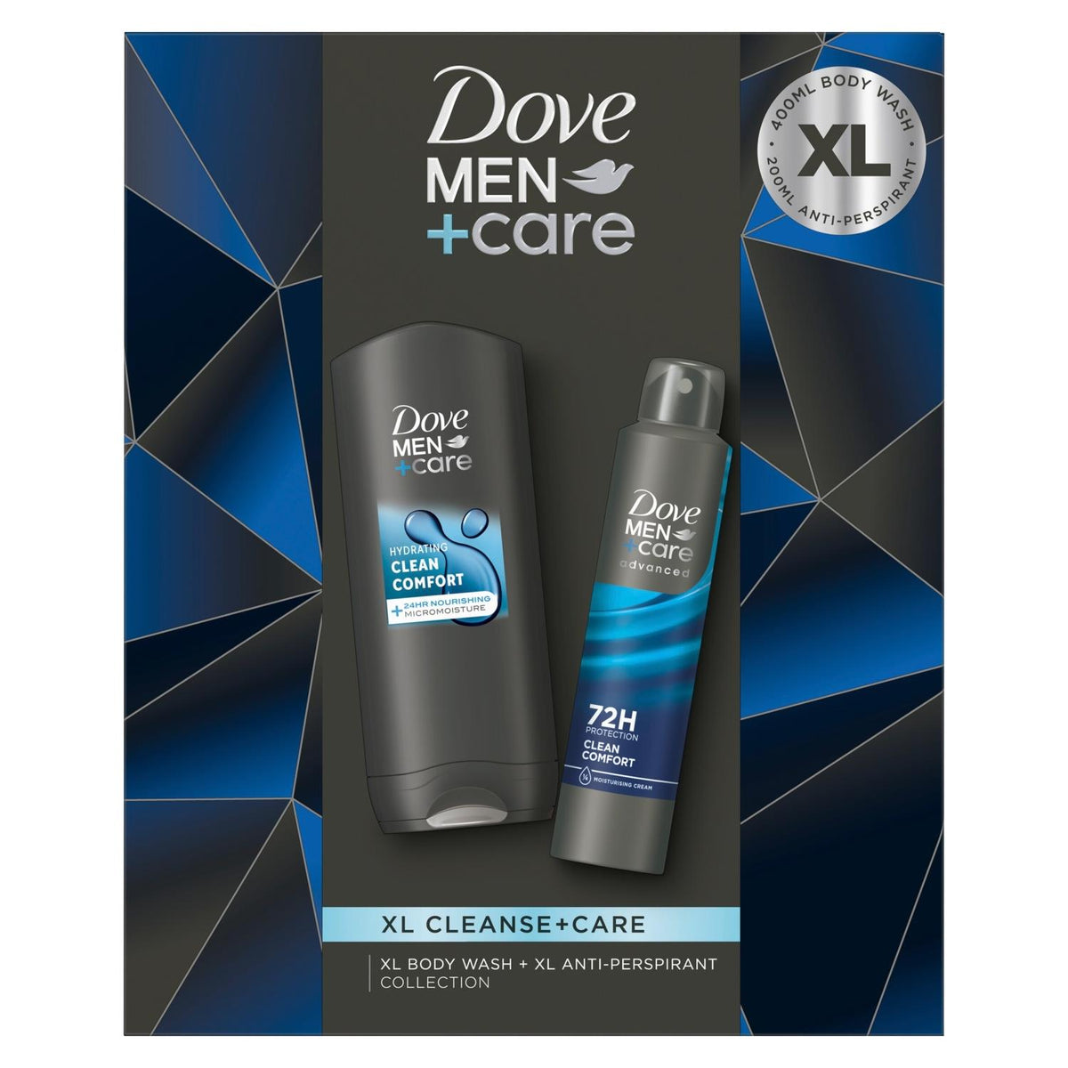 Cleanse And Care Xl Duo Gift Set For Him, Body Wash And Deodorant | Set of 2