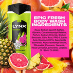 Epic Fresh Shower Gel Grapefruit & Tropical Pineapple Scent, 500ml | Set of 1