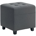 Small Footstool Square Ottoman With Padded Seat