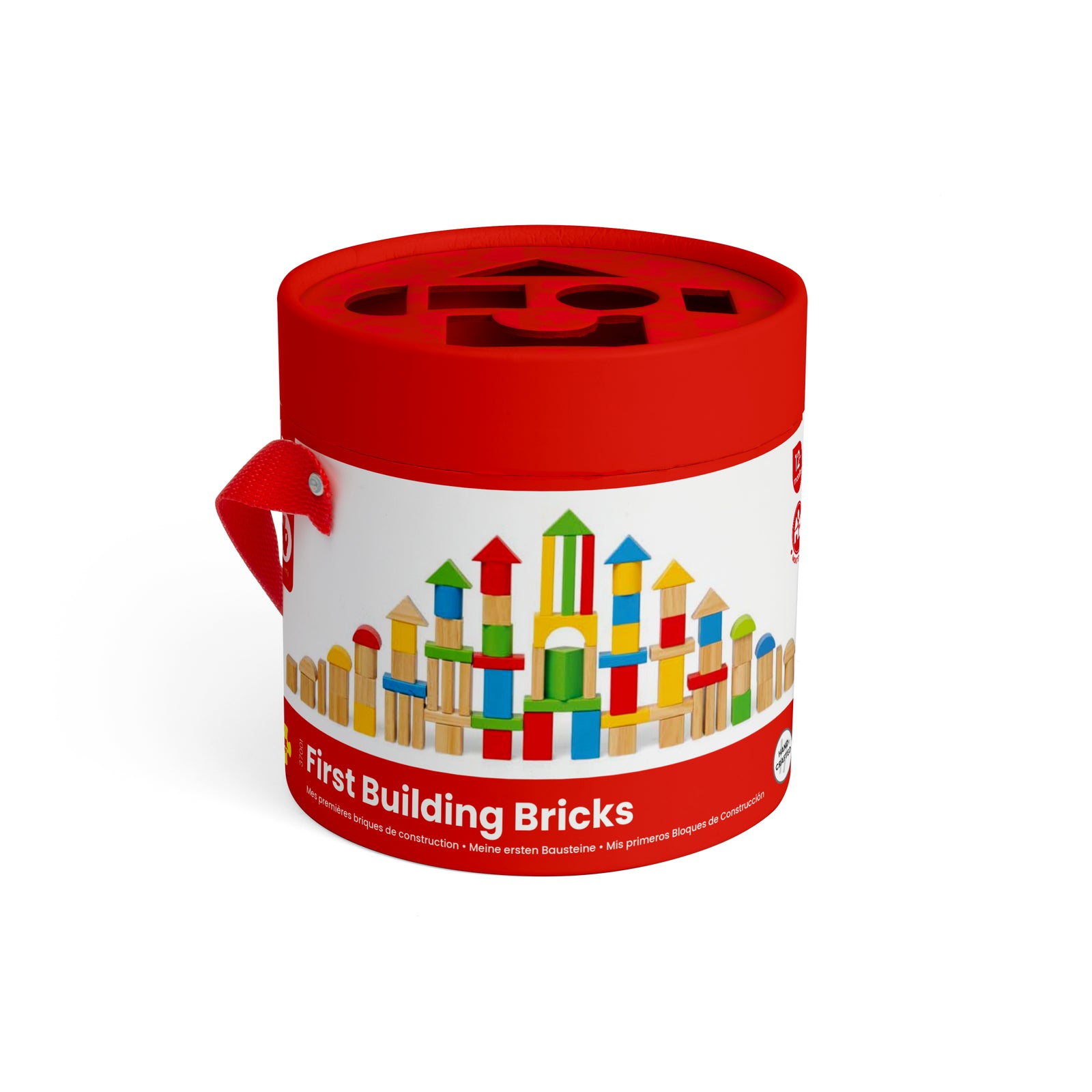 80pc Wooden Building Bricks