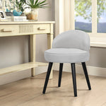 Modern Cozy Velvet Accent Slipper Bedroom Chair Small Single Dressing Table Vanity Makeup Chair
