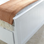 Enzo Wooden 3 Drawer Bookcase Bed | Single | White