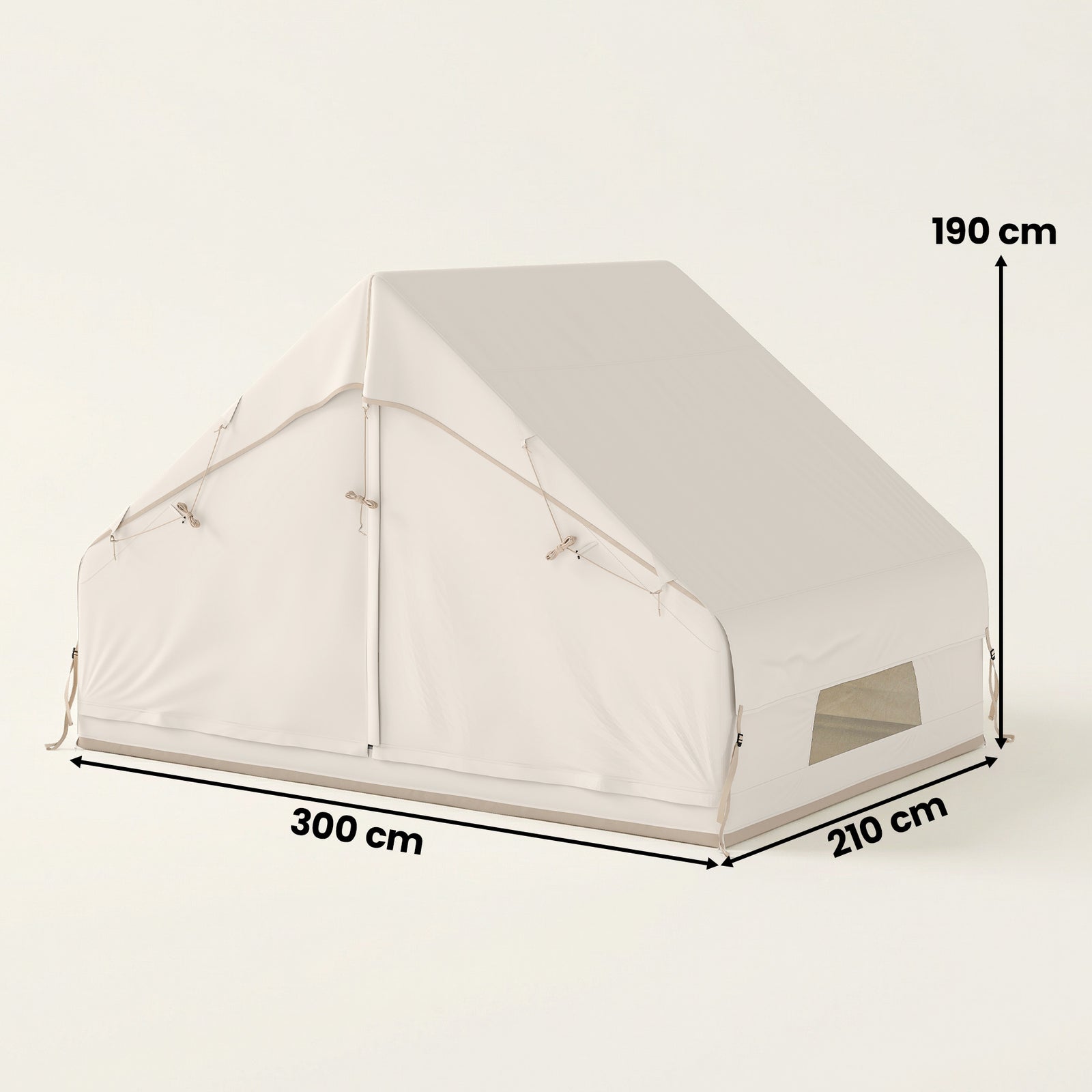 Inflatable Tent Waterproof For 2-4 Person | Beige
