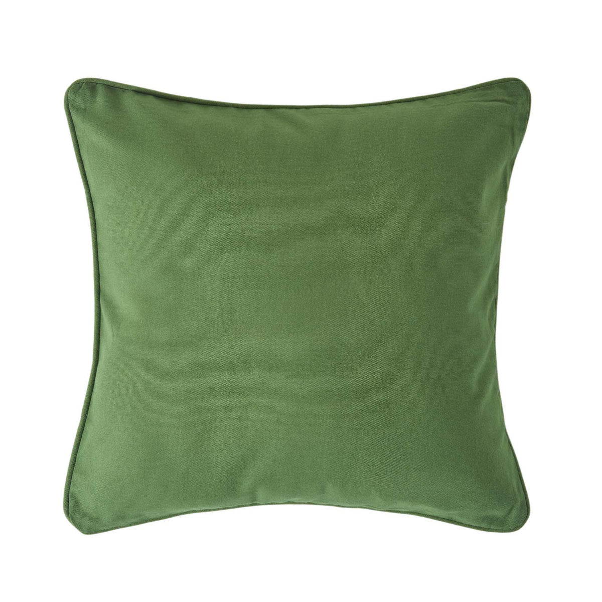 Cotton Plain Cushion Cover | 45cm x 45cm | Olive Green