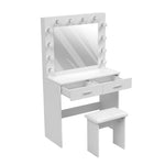 Hollywood Dressing Table Set With Large Lighted Mirror
