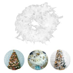 2m White Feather Boa For Party, Wedding, Christmas Tree Decoration