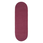 Handmade Woven Braided Oval Rug | 200cm | Plum