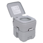 20l Mobile Camping Toilet With Handle - Grey | Gray