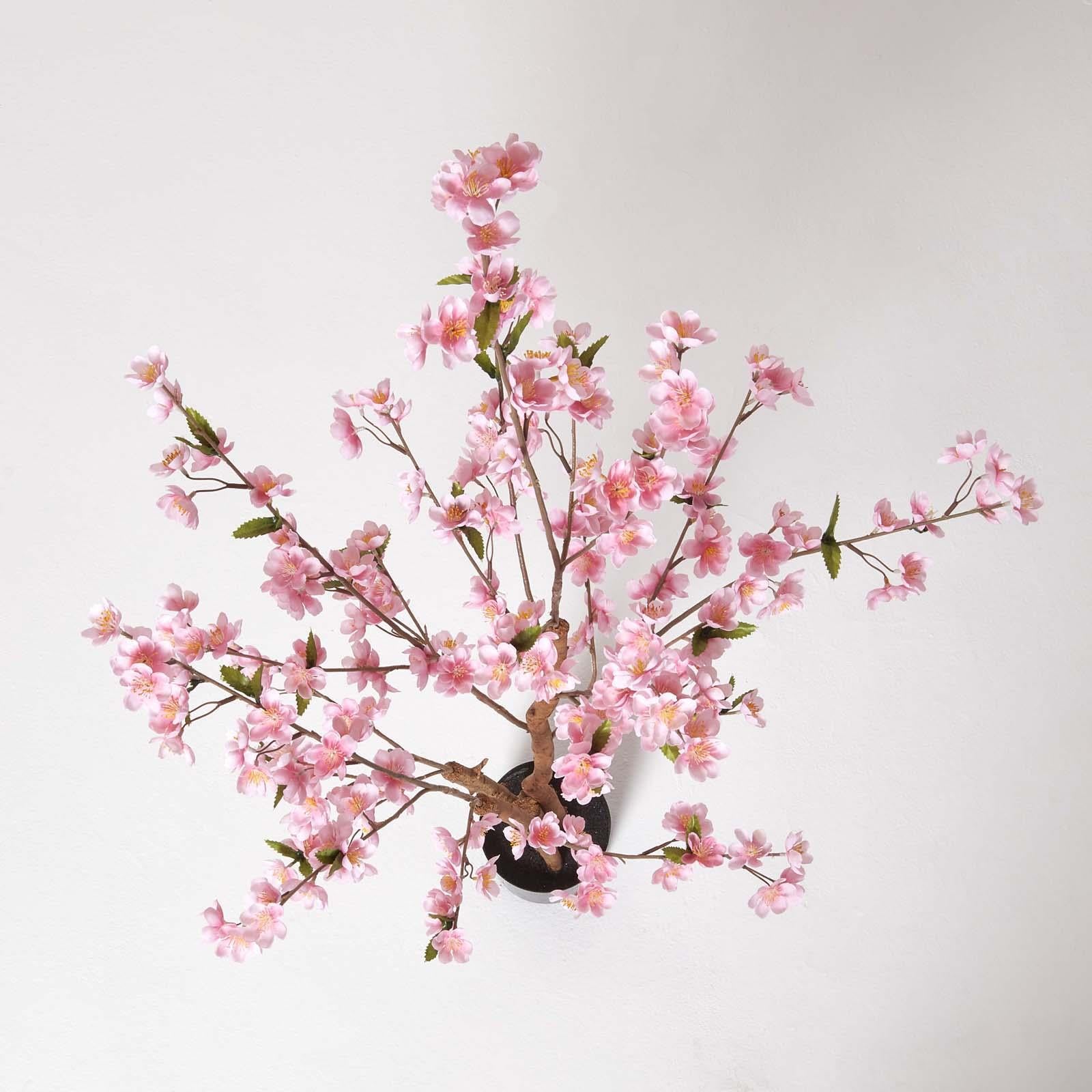 HOMESCAPES Artificial Blossom Tree With Pink Silk Flowers 130 Cm (4’2”)