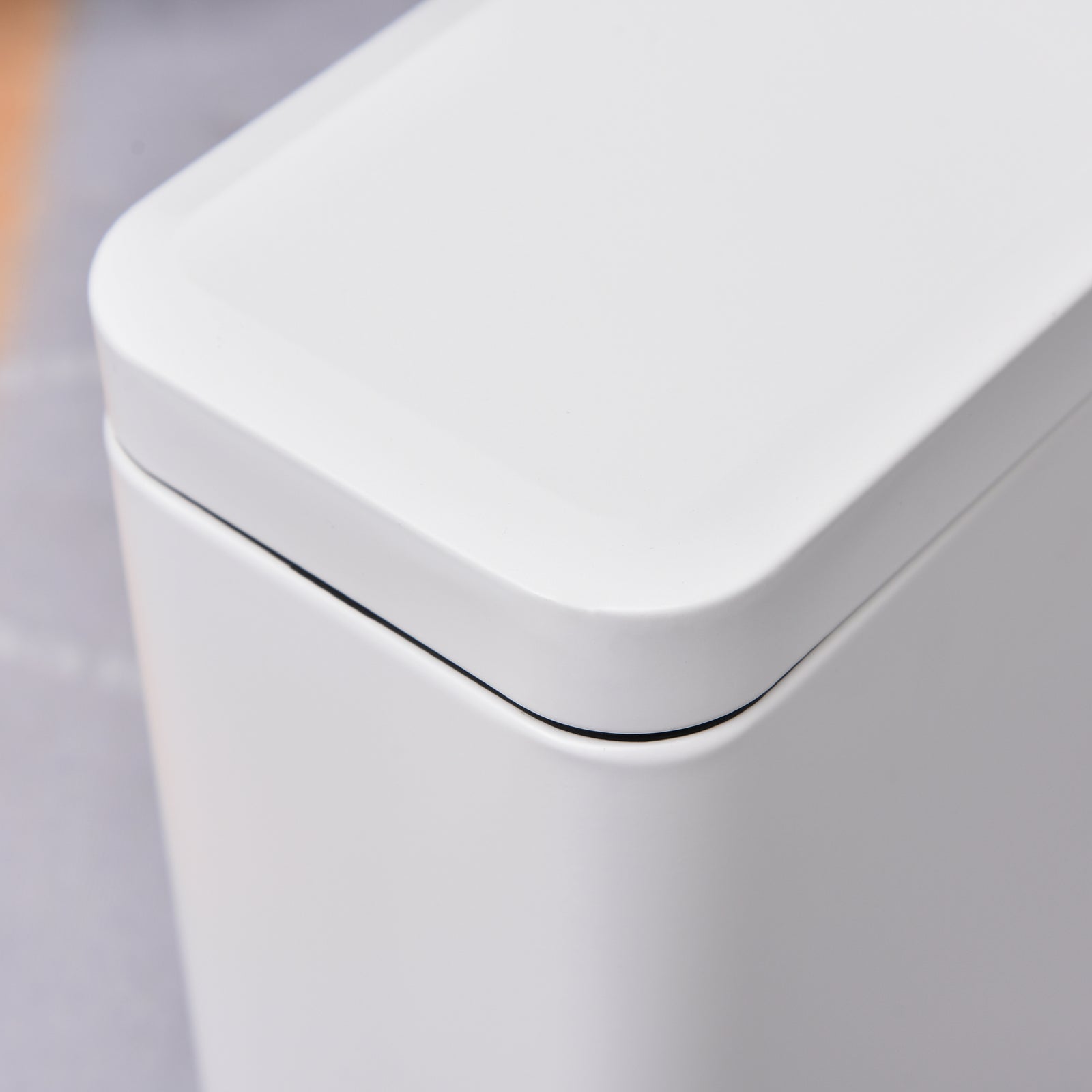 5l Steel Waste Trash Can Pedal Rubbish Garbage Storage | One Size | White