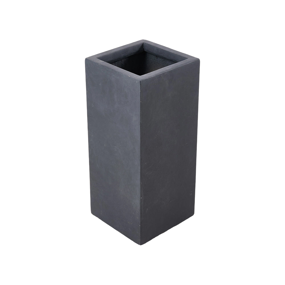 Rectangular Shaped Cement Planter Flower Pot With Drainage Holes | Large | Light Grey