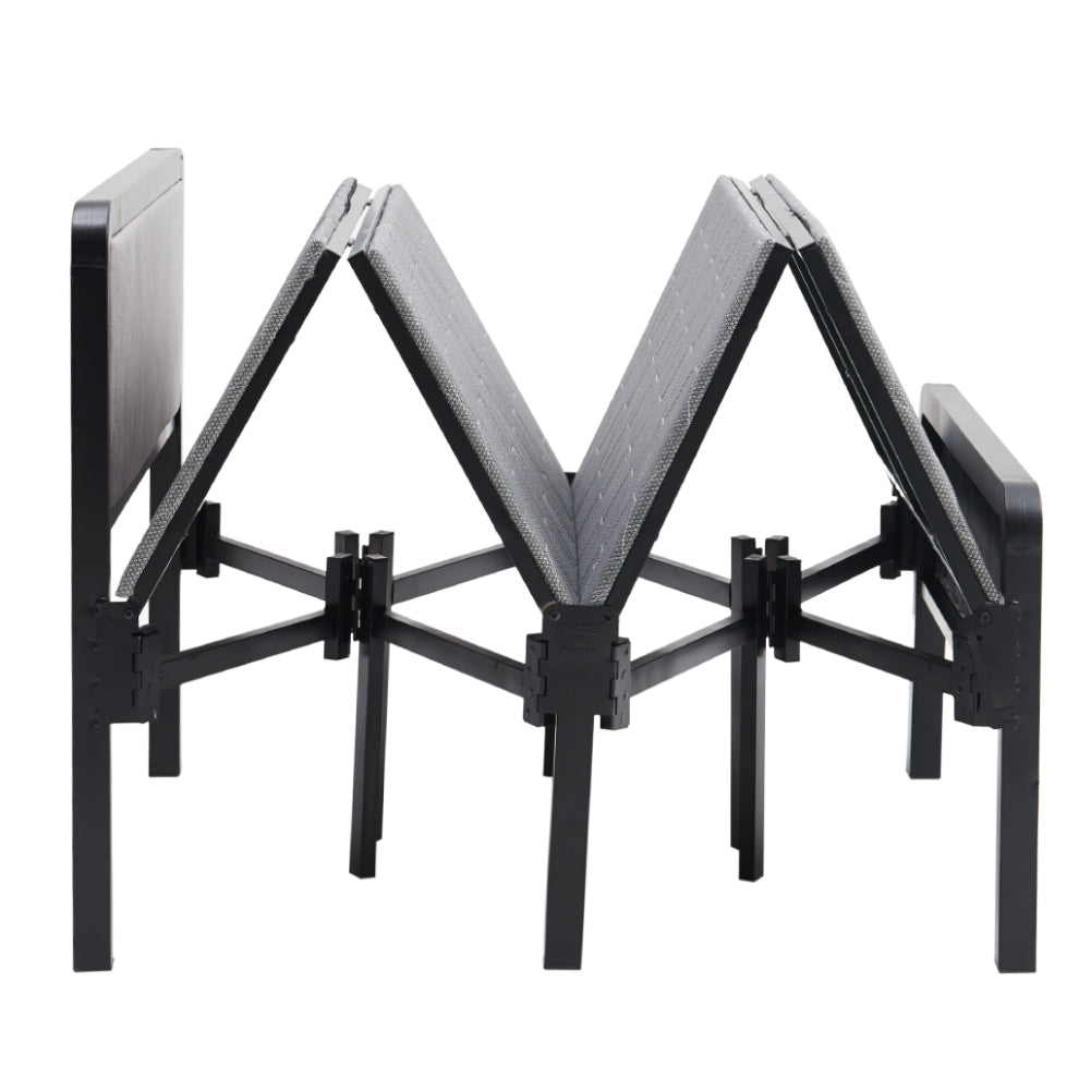 90*190cm Portable Folding Guest Bed With Mattress