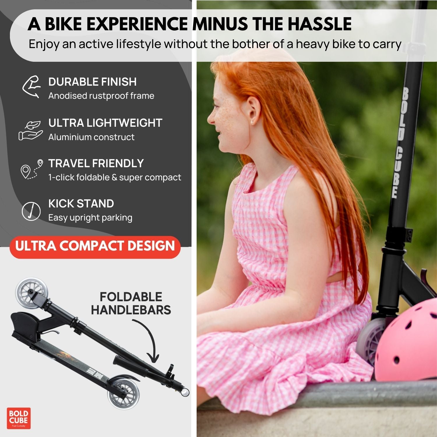Deluxe 2 Wheel Scooter | Black