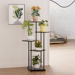 5-tier Tall Corner Plant Stand 95cm H Freestanding Plant Display Shelf For Indoor Garden | One Size | Black