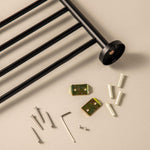 Towel Rack & Shelf, Matt Black, 60cm, Anti-corrosion, Start Collection