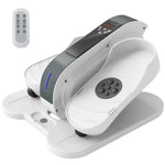 Under Desk Elliptical Machine Pedal Exerciser W/ 10 Speeds | White