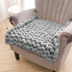 Knitted Blankets Chunky Knit Throw Blanket Handwoven For Home Decor