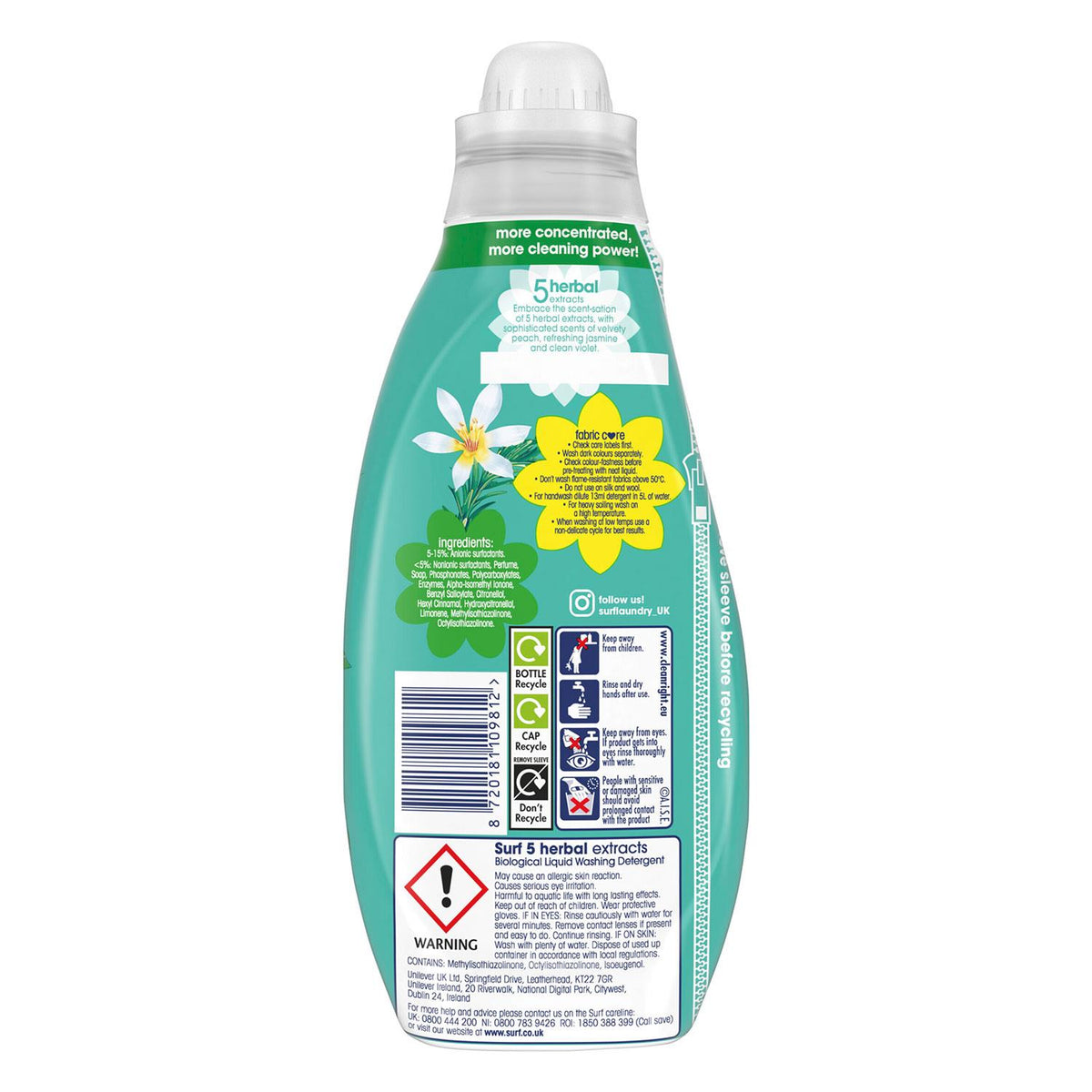 Herbal Extracts Lasting Fragrance Liquid Detergent 648ml | Set of 4