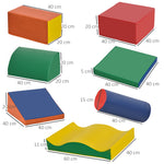 7 Pcs Kids Soft Foam Puzzle Play Blocks Set Learning Toy | Red