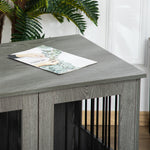 Dog Cage End Table W/ Magnetic Doors - Medium Dog
