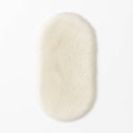 Oval Fluffy Shaggy Area Rug Super Soft Plush Carpet For Bedroom | Large | White