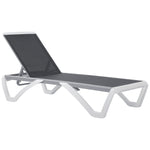 Outdoor Chaise Lounge W/ Adjustable Back