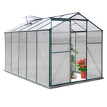 10 x 4/6/8/10 FT Green Aluminium Hobby Greenhouse With Openable Window | XL | Clear