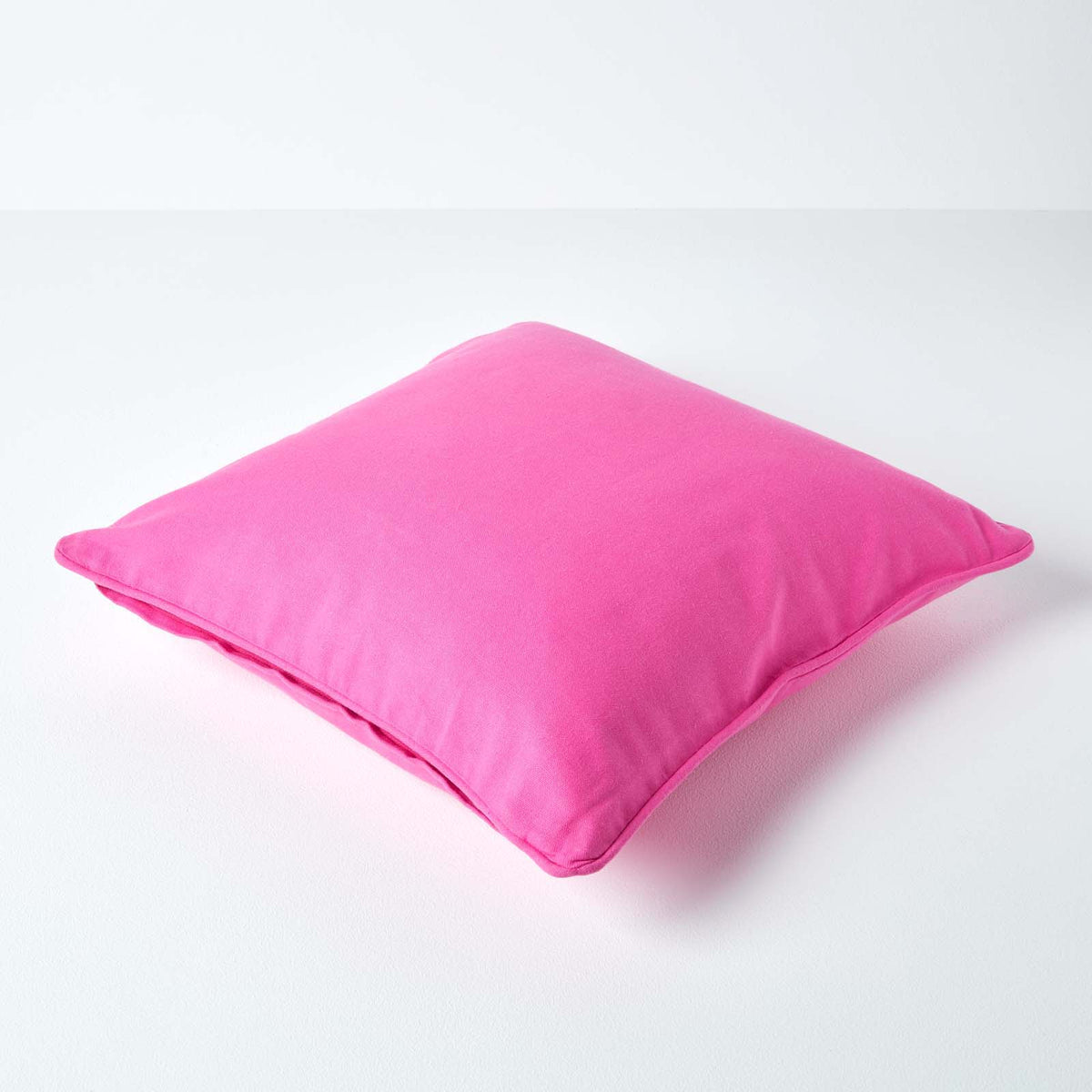 Cotton Plain Cushion Cover | 45cm x 45cm | Cerise pink