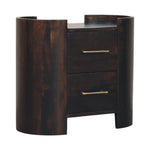 Artisan Furniture Solid Wood Valencia Two-drawer Bedside Table, Brown
