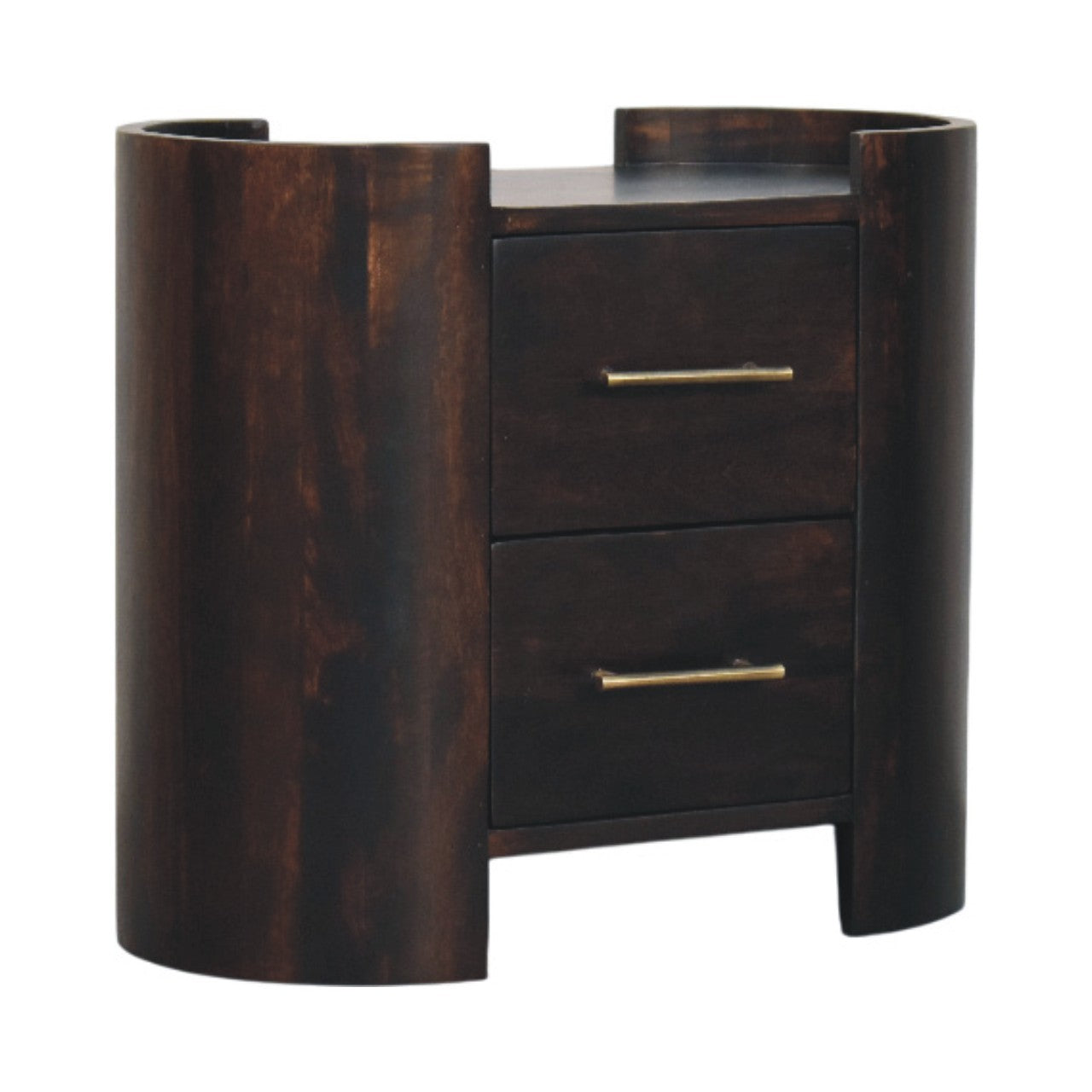 Artisan Furniture Solid Wood Valencia Two-drawer Bedside Table, Brown