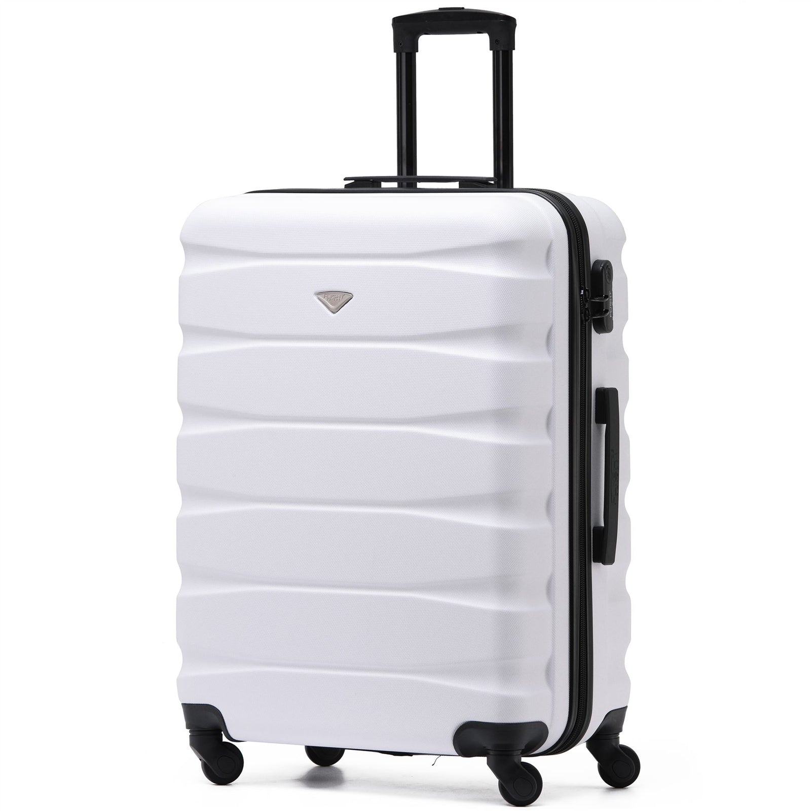 25" Medium Suitcase Check-in Hold Luggage Hard Shell 4 Wheels Tsa Lock | Medium | Black & White