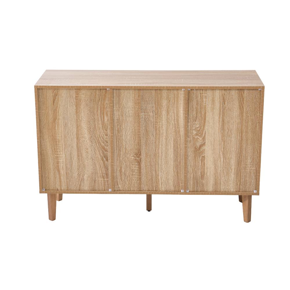 Wooden Sideboard Storage Cabinet With 3 Drawers