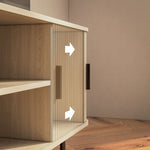 Tv Unit For Living Room, Tv Stand, Oak Tone