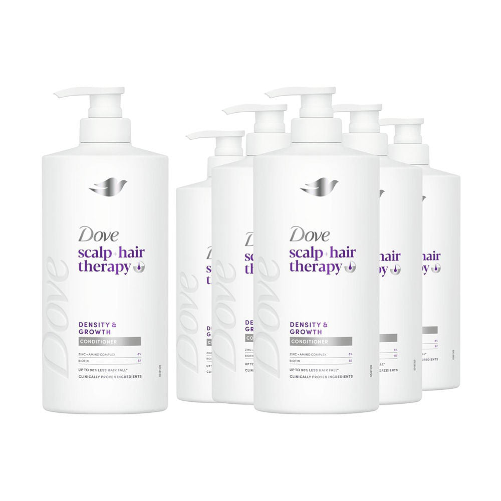 DOVE Scalp + Hair Therapy Density & Growth Conditioner 700ml 6 Pack, Biotin