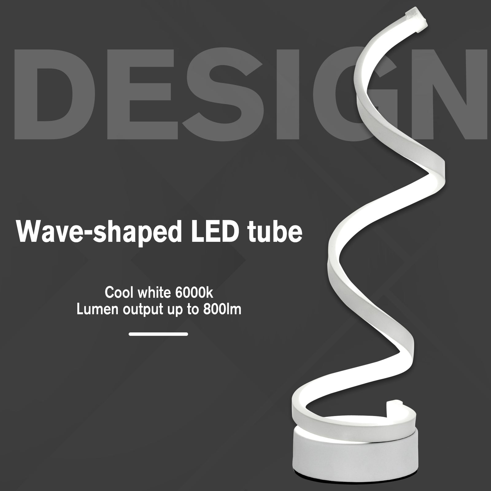 Led Table Lamp With Round Metal Base For Bedroom