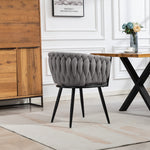 Aneta Fabric Accent Chairs - Set Of 2 | Grey