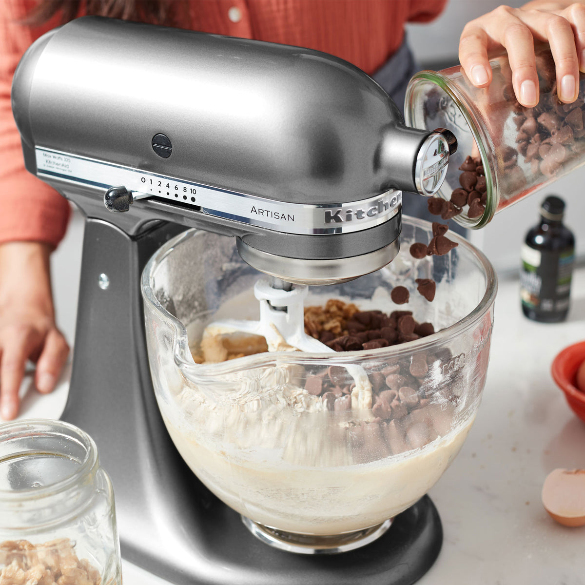 125 Artisan Stand Mixer With Accessories | Silver