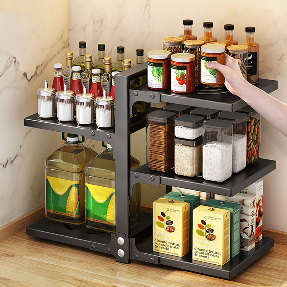 5/7-tier Adjustable Kitchen Pot Rack Organizer | Medium
