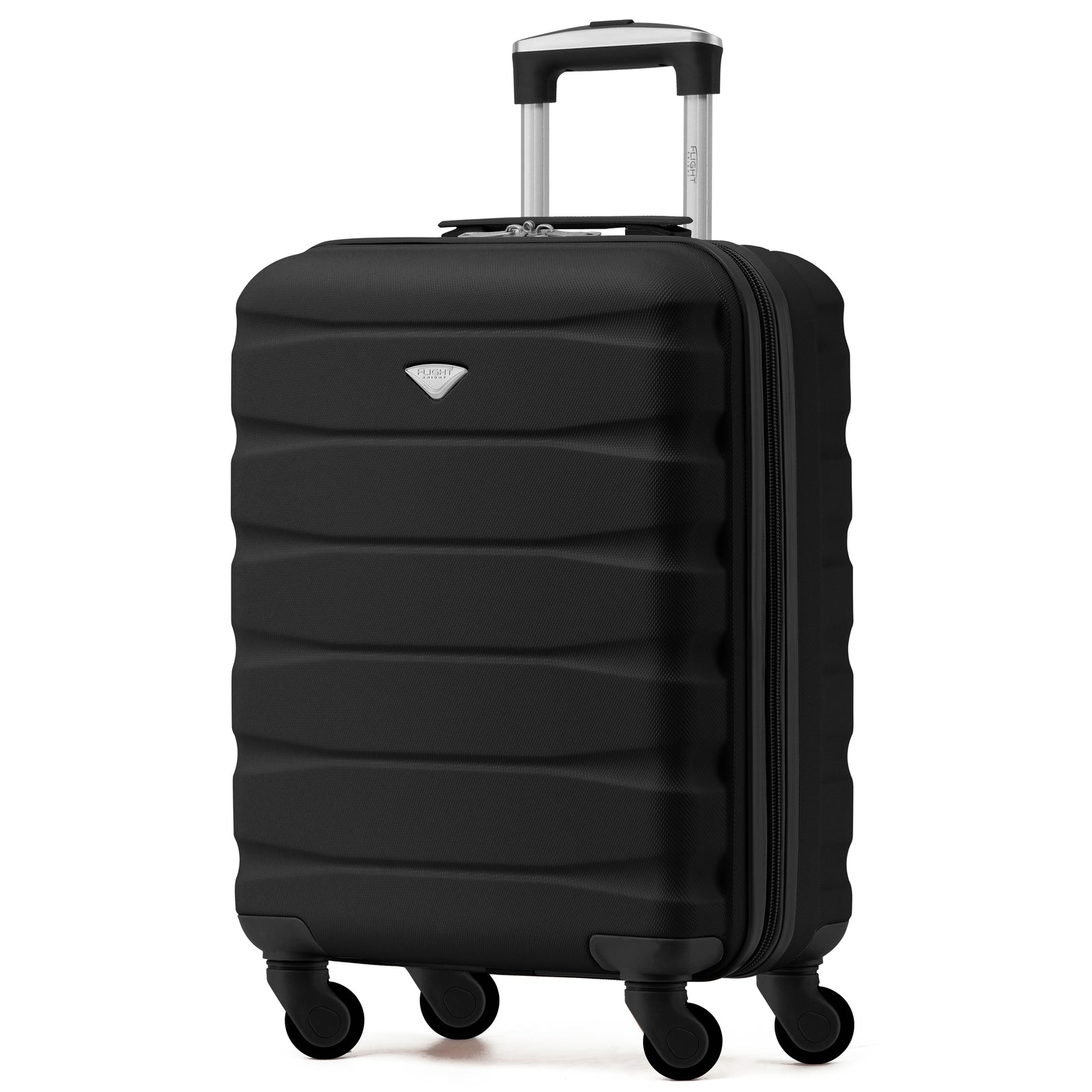 56x36x23cm Lightweight 4 Wheel Carry-on Cabin Suitcase 30+ Airline Approved - Overhead Luggage | 56 x 36 x 23cm | Black