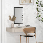 60x40/70x50cm Wall Bathroom Mirror For Home Decor Vanity | Medium | Black