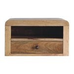 Solid Wood Chunky Oak-ish Floating Bedside