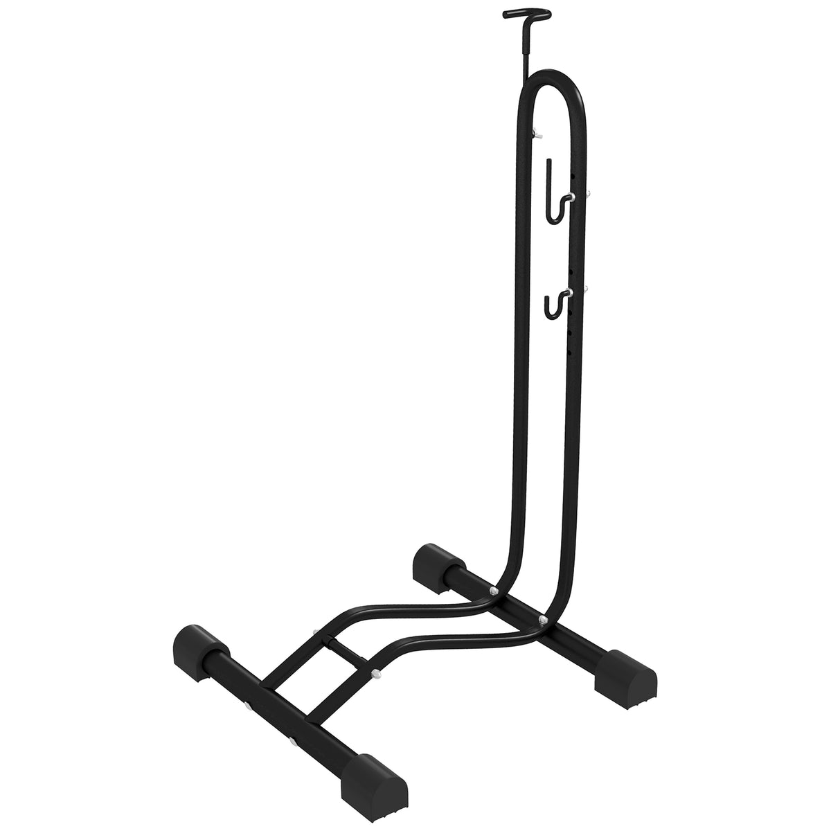 SPORTNOW Vertical & Horizontal Bike Rack, Black